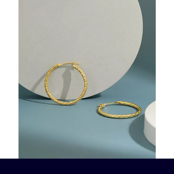 Stylish and Affordable 18 K Gold Plated Earrings - Picture 3 of 3